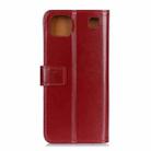 For LG K92 3-Color Pearl Texture Magnetic Buckle Horizontal Flip PU Leather Case with Card Slots & Wallet & Holder(Wine Red) - 4