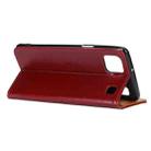 For LG K92 3-Color Pearl Texture Magnetic Buckle Horizontal Flip PU Leather Case with Card Slots & Wallet & Holder(Wine Red) - 5
