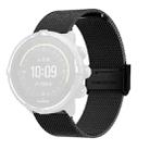 For Suunto 9 Milanese Nice Buckle Replacement Wrist Strap Watchband(Black) - 1