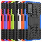 For Xiaomi Mi 10T / 10T Pro 5G Tire Texture Shockproof TPU+PC Protective Case with Holder(Blue) - 7