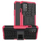 For OnePlus 8T Tire Texture Shockproof TPU+PC Protective Case with Holder(Pink) - 1