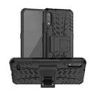 For LG K22 Tire Texture Shockproof TPU+PC Protective Case with Holder(Black) - 1
