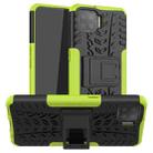 For OPPO F17 Tire Texture Shockproof TPU+PC Protective Case with Holder(Green) - 1