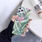 For iPhone 12 / 12 Pro Painted IMD Matte TPU Phone Protective Case(Banana Leaf) - 1