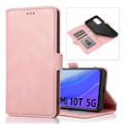 For Xiaomi Mi 10T 5G Retro Magnetic Closing Clasp Horizontal Flip Leather Case with Holder & Card Slots & Photo Frame & Wallet(Rose Gold) - 1