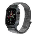 Nylon Wrist Strap Watch Band For Apple Watch Series 7 45mm / 6 & SE & 5 & 4 44mm / 3 & 2 & 1 42mm(Storm Grey) - 1