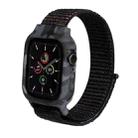 Nylon Wrist Strap Watch Band For Apple Watch Series 7 45mm / 6 & SE & 5 & 4 44mm / 3 & 2 & 1 42mm(Black) - 1