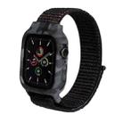 Nylon Wrist Strap Watch Bands For Apple Watch Series 7 41mm / 6 & SE & 5 & 4 40mm / 3 & 2 & 1 38mm(Black) - 1