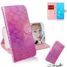 For OPPO A52 / A72 / A92 Solid Color Colorful Magnetic Buckle Horizontal Flip PU Leather Case with Holder & Card Slots & Wallet & Lanyard(Pink) - 1