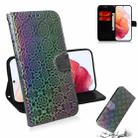 For Samsung Galaxy S21 5G Solid Color Colorful Magnetic Buckle Horizontal Flip PU Leather Case with Holder & Card Slots & Wallet & Lanyard(Silver) - 1