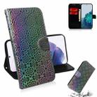 For Samsung Galaxy S21+ 5G Solid Color Colorful Magnetic Buckle Horizontal Flip PU Leather Case with Holder & Card Slots & Wallet & Lanyard(Silver) - 1