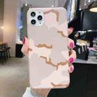 For iPhone 12 mini Shockproof IMD Camouflage TPU Protective Case (Pink) - 1
