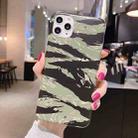 For iPhone 12 mini Shockproof IMD Camouflage TPU Protective Case (Green) - 1