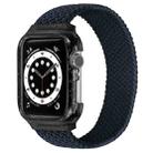 Weave Wrist Strap Watch Bands with Frame For Apple Watch Series  7  45mm / & 6 & SE & 5 & 4 44mm , Length:140mm(Charcoal) - 1