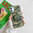 For iPhone 12 mini Shockproof IMD Camouflage TPU Protective Case with Holder (Green) - 1
