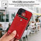 For iPhone 12 mini Shockproof PU Leather + TPU Protective Case with Card Slot & Lanyard (Red) - 5
