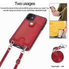 For iPhone 12 mini Shockproof PU Leather + TPU Protective Case with Card Slot & Lanyard (Red) - 7