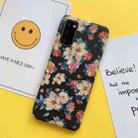 For Samsung Galaxy S20 Ultra Painting Flower PC Phone Protective Case(Ink Flower) - 1