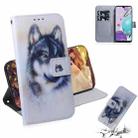 For LG K31 / Aristo 5 Coloured Drawing Horizontal Flip Leather Case, with Holder & Card Slots & Wallet(White Wolf) - 1