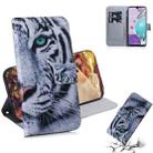 For LG K31 / Aristo 5 Coloured Drawing Horizontal Flip Leather Case, with Holder & Card Slots & Wallet(Tiger) - 1