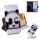 For LG K31 / Aristo 5 Coloured Drawing Horizontal Flip Leather Case, with Holder & Card Slots & Wallet(Panda) - 1