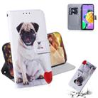 For LG K62 / K52 / Q52 Coloured Drawing Horizontal Flip Leather Case, with Holder & Card Slots & Wallet(Pug) - 1