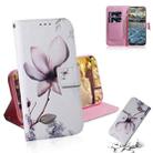 For Nokia 2.4 Coloured Drawing Horizontal Flip Leather Case, with Holder & Card Slots & Wallet(Magnolia Flower) - 1