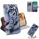 For Nokia 3.4 Coloured Drawing Horizontal Flip Leather Case, with Holder & Card Slots & Wallet(Tiger) - 1