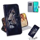 For OPPO A11x / A11 / A5 (2020) / A9 (2020) Coloured Drawing Horizontal Flip Leather Case, with Holder & Card Slots & Wallet(Lion) - 1