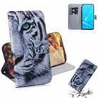 For OPPO A52 / A72 / A92 Coloured Drawing Horizontal Flip Leather Case, with Holder & Card Slots & Wallet(Tiger) - 1