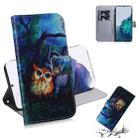 For Samsung Galaxy S21+ 5GColoured Drawing Horizontal Flip Leather Case, with Holder & Card Slots & Wallet(Oil Painting Owl) - 1