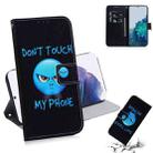 For Samsung Galaxy S21+ 5G Coloured Drawing Horizontal Flip Leather Case, with Holder & Card Slots & Wallet(Anger) - 1