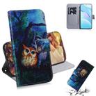 For Xiaomi Mi 10T Lite 5G Coloured Drawing Horizontal Flip Leather Case, with Holder & Card Slots & Wallet(Oil Painting Owl) - 1