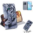 For Xiaomi Mi 10T Lite 5G Coloured Drawing Horizontal Flip Leather Case, with Holder & Card Slots & Wallet(Tiger) - 1