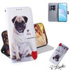 For Xiaomi Mi 10T Lite 5G Coloured Drawing Horizontal Flip Leather Case, with Holder & Card Slots & Wallet(Pug) - 1