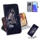 For Xiaomi Mi 10T / 10T Pro 5G Coloured Drawing Horizontal Flip Leather Case, with Holder & Card Slots & Wallet(Lion) - 1