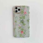 For iPhone 11 Pro Painted Pattern Dual-side Laminating TPU Protective Case (Rose Flower) - 1
