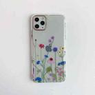 For iPhone 12 mini Painted Pattern Dual-side Laminating TPU Protective Case (Colorful Flowers) - 1