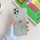 For iPhone 12 Pro Max Painted Pattern Dual-side Laminating TPU Protective Case(Meadow Flower) - 1