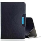 For 7 inch Universal Solid Color Horizontal Flip Leather Case with Card Slots & Holder & Wallet(Black) - 1