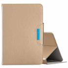 For 8 inch Universal Solid Color Horizontal Flip Leather Case with Card Slots & Holder & Wallet(Gold) - 1