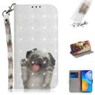 For Huawei Y7a 3D Colored Drawing Horizontal Flip Leather Case with Holder & Card Slots & Wallet & Lanyard(Pug) - 1
