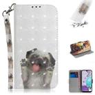 For LG K31 3D Colored Drawing Horizontal Flip Leather Case with Holder & Card Slots & Wallet & Lanyard(Pug) - 1