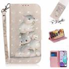 For LG K31 3D Colored Drawing Horizontal Flip Leather Case with Holder & Card Slots & Wallet & Lanyard(Squirrels) - 1