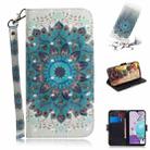 For LG K31 3D Colored Drawing Horizontal Flip Leather Case with Holder & Card Slots & Wallet & Lanyard(Peacock Wreath) - 1