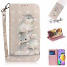 For LG K62 / K52 / Q52 3D Colored Drawing Horizontal Flip Leather Case with Holder & Card Slots & Wallet & Lanyard(Squirrels) - 1
