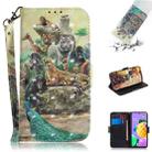 For LG K62 / K52 / Q52 3D Colored Drawing Horizontal Flip Leather Case with Holder & Card Slots & Wallet & Lanyard(Zoo) - 1