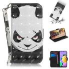 For LG Q52 3D Colored Drawing Horizontal Flip Leather Case with Holder & Card Slots & Wallet & Lanyard(Angry Bear) - 1