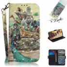 For Nokia 2.4 3D Colored Drawing Horizontal Flip Leather Case with Holder & Card Slots & Wallet & Lanyard(Zoo) - 1