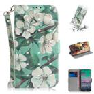 For Nokia 3.4 3D Colored Drawing Horizontal Flip Leather Case with Holder & Card Slots & Wallet & Lanyard(Watercolor Flower) - 1